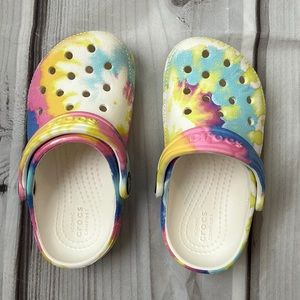 Tied Dyed Kids Crocs